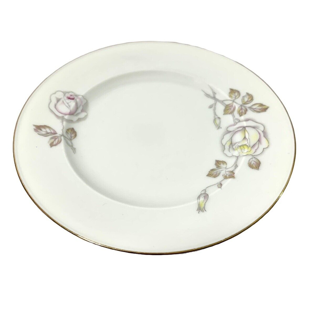 Johann Haviland Vintage China Dessert Plate Sweetheart Rose Bavaria Germany